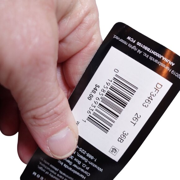 NWT Bali Comfort Revolution Wireless Bra Sz 36B Black Swirl Full Coverage DF3463 - Picture 7 of 8